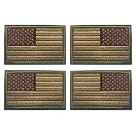 Antrix 4 parches bordados con bandera estadounidense de Estados Unidos de América, diseño militar táctico de Estados Unidos de América, emblema para planchar y coser para mochilas, bolsas, bolsas