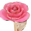 24K Gold Rose Dipped Golden Leaves Girlfriend Wife Valentine's Day