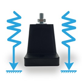 Anti-Vibration Shock Absorbing Rubber Mounting Bracket for Ductless Mini Split Air Conditioner Condensers