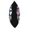 American Raised With Finnish Roots USA Finland Flag Throw Pillow
