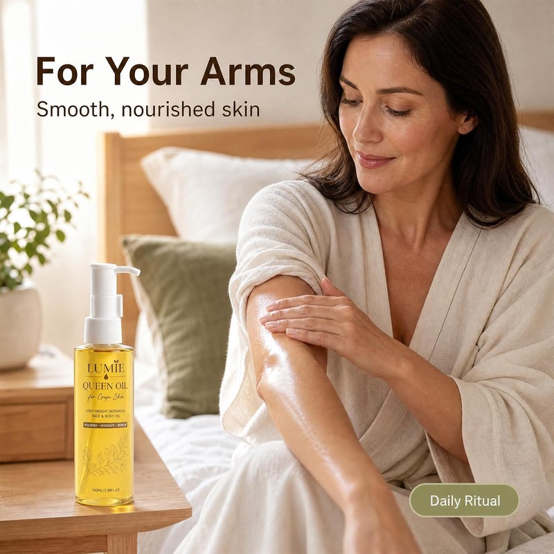 LumieQueen Oil for Crepe Skin, Botanical Body Oil(2pcs)