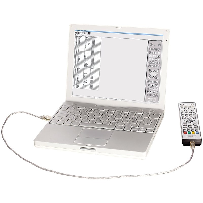 auvisio Learning Remote Control: USB Programmable 4-in-1 Universal Remote Control