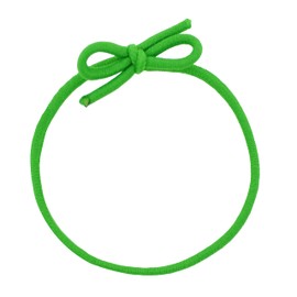 Mandala Crafts 16 Inches Green Stretch Loops with Pre-Tied Bows from Elastic Ribbon - Metallic String Elastic Bows for GIF Boxes Tags Gift Wrapping Pack of 100