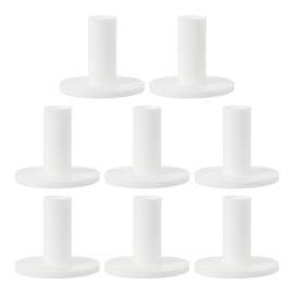PATIKIL Rubber Golf Tee, 8 Pack 2.1 Inch Golf Practice Tees Training Driving Range Tee Stable Golf Ball Holder for Outdoor Indoor Hitting Mat Golf Mat, White