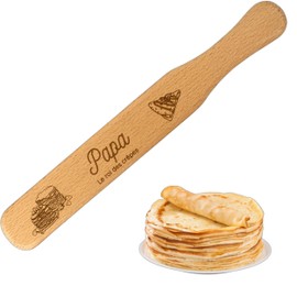 ERNESTINE - Wooden Dad Crepe Spatula - Gift Idea Dad and Mom - Pastry accessory for pancakes and cakes - kitchen spatulas pancakes - kitchen tool - crepe accessories - crepe utensils