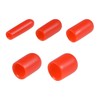 sourcing map 100pcs Round Rubber End Caps Protective Caps 1/8"