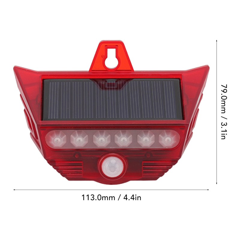 Solar Alarm Lamp Motion Sensor Security Solar Sound Alarm Siren