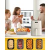 Collapsible Air Fryer Silicone Liners 2-Pack for Bella 4Qt Slim