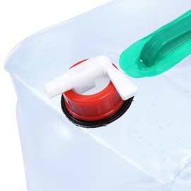 VGEBY Bolsa de Agua Plegable Transparente de 20L, Recipiente para Agua Duradera para Camping/Escalada/Picnic/Emergencia de Supervivencia