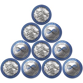 Kenning 10 Pcs EMT Challenge Coins EMS Week Gifts Bulk First Responder Emergency Medical Prayer Coins EMS Accessories for First Responders for Medical Professionals Science Enthusiasts & Collectors