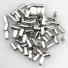 GNHG Pack of 200 silver end caps, brake cable bicycle,
