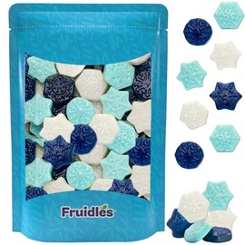 Fruidles Christmas Gummi Snow Flurries, Delicious Gummy Candy, Fun and Festive Holiday Snacking (2 Pounds)