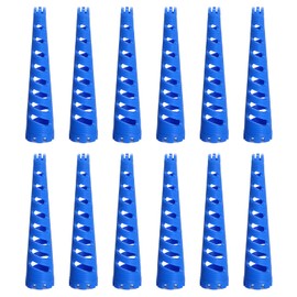 MARUHADO 12pcs Perma Rod Conical Rod Hair Roller Conical Hair Curler Spiral Perm Retouch Natural Short 0.9 - 0.4 inches (2.3 - 1.0 cm)