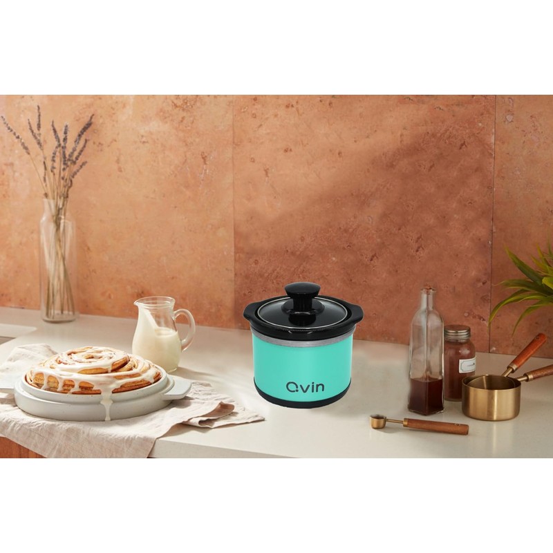 Mini Slow Cooker 0.65qt(20oz) warmer, fondue pot set,chocolate melting pot