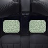 BENXINYA Botanical Plant Car Mats 4 Pcs Random Placed Herbs