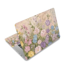 Baocool Laptop Skin Sticker Decal,12" 13" 13.3" 14" 15" 15.4" 15.6 inch Laptop Skin Sticker Cover Art Decal Protector Notebook PC (Colorful Flowers 1)