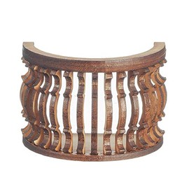 Melody Jane Dollhouse Balcony Round B Curve Laser Cut Wooden Gallery 1:12 Scale