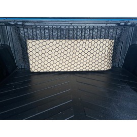 Envelope Style Automotive Elastic Trunk Mesh Cargo Net for Toyota Tacoma 2005-2024 - Premium Trunk Organizers and Storage - Luggage Net for Pickup - Best Car Organizer for Toyota Tacoma