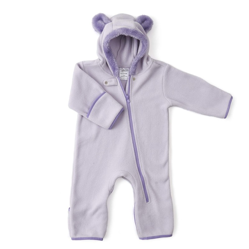baby deedee Mameluco de Forro Polar para niña, Púrpura/Ombre Force.,