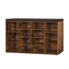 DINZI LVJ Shoe Storage Bench with Cushion, 14-Cubby Shoe Rack,