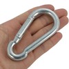 TRIXES 2 X Large 100mm Steel Carabiner Hook Clasps Spring