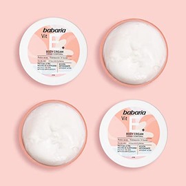 Babaria - Crema Reafirmante Corporal con Vitamina E+ | Crema Cuerpo Hidratación Intensiva y Nutrición Profunda | Body Lotion con Acción Antioxidante | Crema Corporal Reafirmante| Fórmula vegana | 400 ml