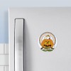 CafePress Snoopy And Woodstock Pumpkin Magnet 2.25" Round Magnet, Refrigerator