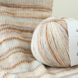 Multicolor Yarn Used for Crochet and Knitting, Fluffy and Soft Air Yarn, 200gColorful Gradient Yarn Thread, Rainbow Yarn for Any Crochet Process, 38% Cotton 18% Wool 44% Acrylic Blended Yarn (F02)