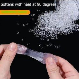 Moldable Plastic Mix | Thermoplastic Bead Pigments, Fusible Polymers Pellets | DIY Crafts, Sculpting, Cosplay Accessories Modeling Compounds Pigments