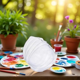 5 PCS White Paint Strainer Bags 1 Gallon Paint Filter Bag White Fine Mesh Disposable Bag Bucket Strainer with Elastic Drawstring Top Opening for Paint Gardening Use Safety Paint Tools(ZS628)