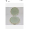 Denby-Langley Energy Cream Exterior Celadon stoneware plates 9" luncheon NWT