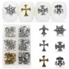 120 Pieces Cross Nail Art Charms Kit, Nail Charms, Charms