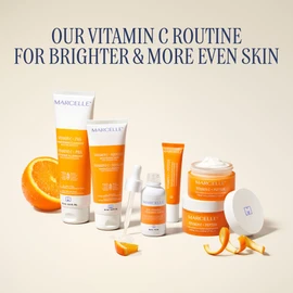 MARCELLE Marcelle Vitamin C + Squalane Brightening Mask with Probiotics, Face Mask, All Skin Types, Moisturizing & Firming, Vegan, Cruelty-Free, Hypoallergenic, Fragrance-Free, Non-Comedogenic, Clean, 75 mL