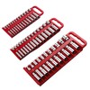 Reniteco Magnetic Socket Organizer Set, 3 Pcs Red Portable Heavy