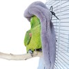 QBLEEV Cozy Corner Fleece Bird Blanket，Parrot Cage Snuggle Hut Cuddle