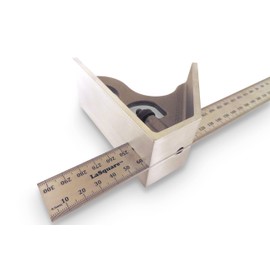 LaSquare 300 mm Metric Machinist Combination Square, Saddle Square, Stainless Steel Blade with mm and .5 mm Markings, Hardened Aluminum Head LAS 12SS-300mm