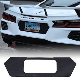 Rear License Frame Sticker Compatible with Corvette C8 Stingray, License Plate Frame Decorative Decal Accessories (Type A)