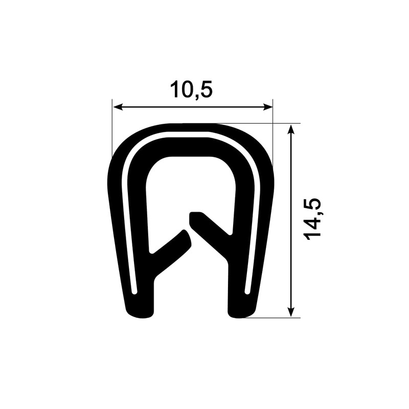 Eutras Bumper 2177 KS1102 Clamp Edges – Clamping Range: 4.5