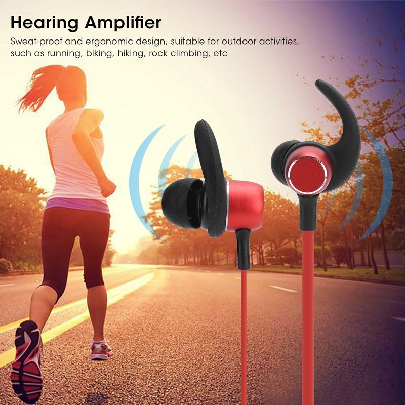 Rechargeable Sports Neck Hanging Earphone Hearing Aids Neckband Sound Amplifier