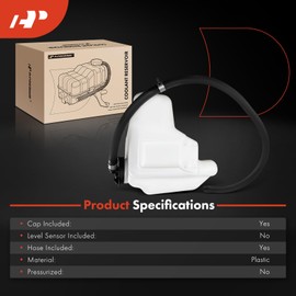 A-Premium Engine Coolant Overflow Recovery Reservoir Tank [with Cap & Hose] Compatible with Lexus RX300 2001 2002 2003, 3.0L