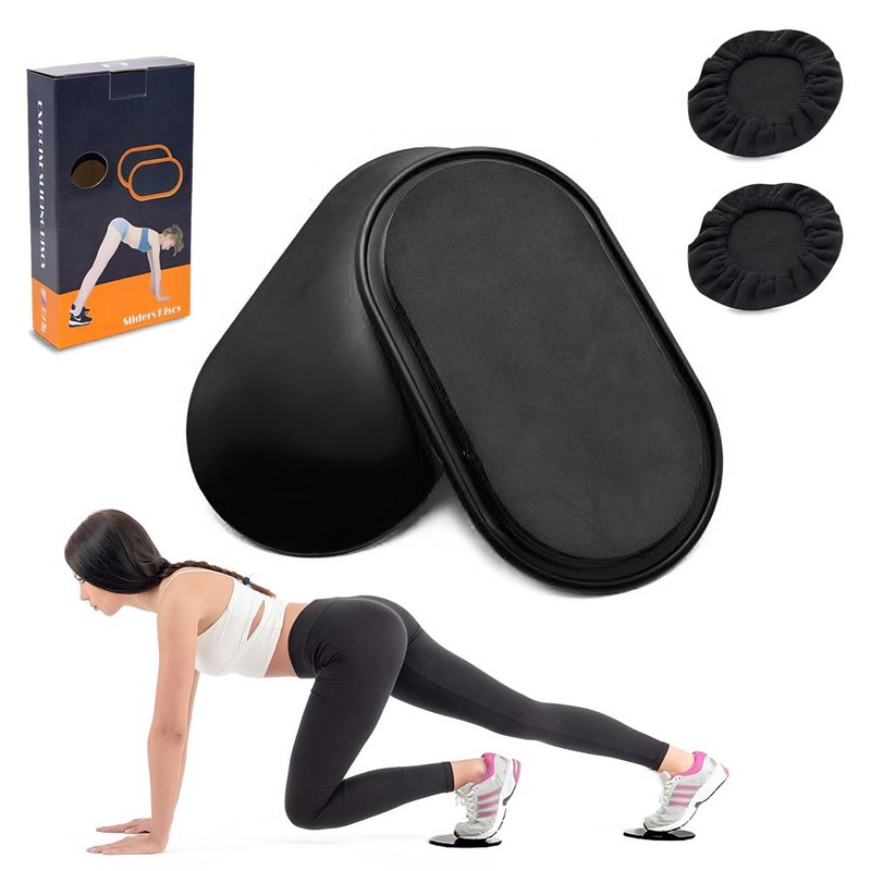 Techson Dual Sided Exercise Sliders (2-Pack) - Versatile Gliding Discs