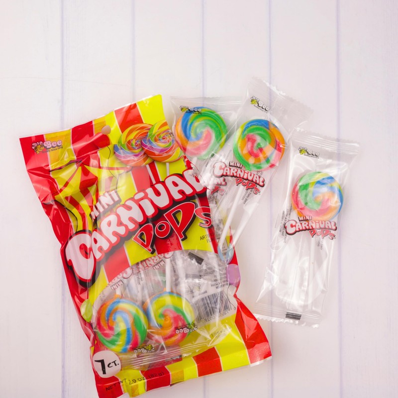 Mini Swirl Lollipops, Rainbow Suckers, Individually Wrapped Candy, Party Favors,