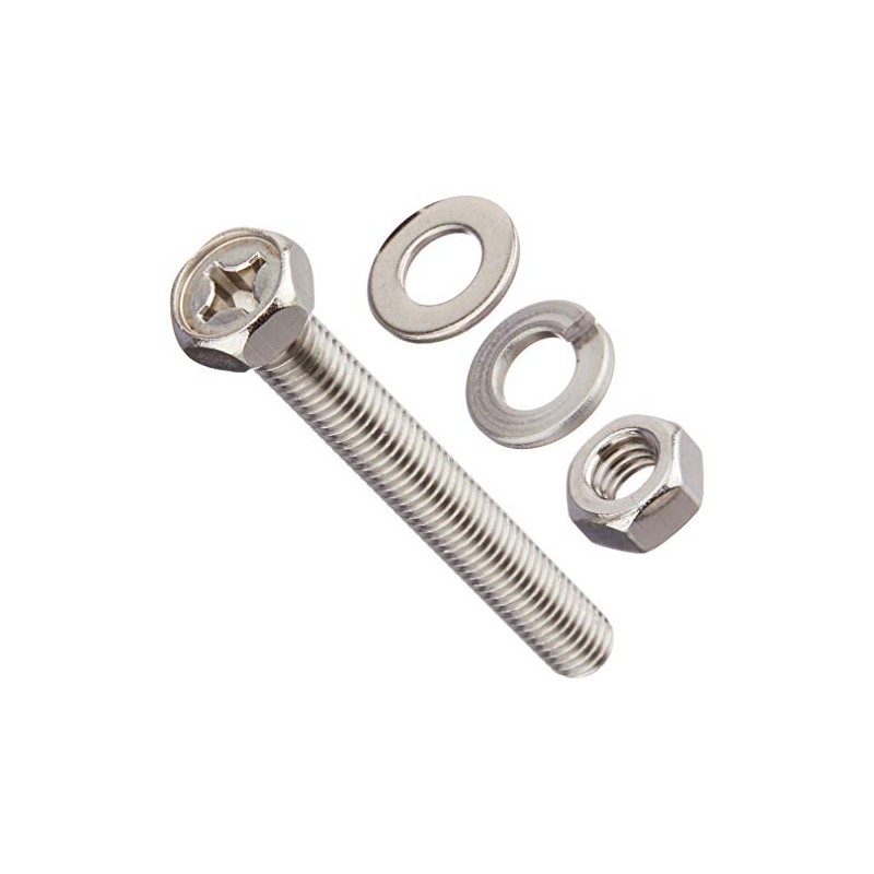 WAKAI 2M650 Stainless Steel Hex Bolt Set, 0.2 x 2.0