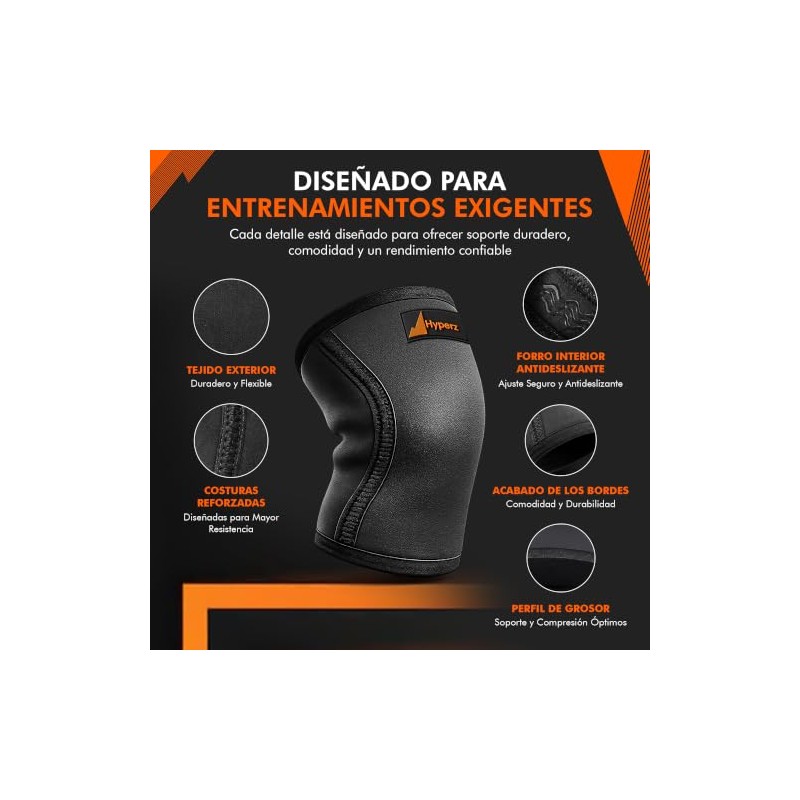 Hyperz - Rodilleras para Gimnasio y CrossFit – Soporte de