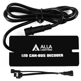 Alla Lighting H8 H9 H11 CANBUS Decoders for Anti Flicker LED Fog Lights/DRL Bulbs Resistor Adapter Harness Kits/Fix Error Free Codes