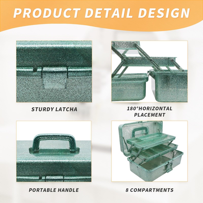 Mairuker Three-Layer Multipurpose Storage Box, Beatiful Plastic Art & Craft