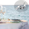 AIMALL 6pcs Stainless Steel Tablecloth Clip, 2.87x2.4x0.67in, High Strength Elastic