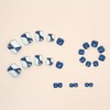 Press on Toenails with Line Designs, Square Full Cover Glossy