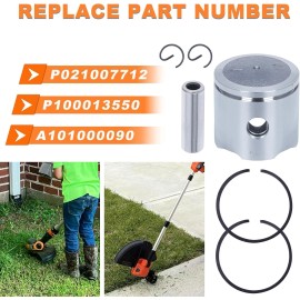 Haishine Piston Rings Kit for Echo SRM-225 SRM210 SRM211 GT200 GT201 GT225 String Trimmer