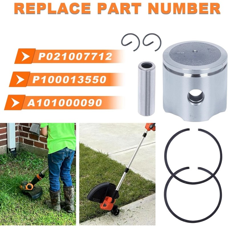 Haishine Piston Rings Kit for Echo SRM-225 SRM210 SRM211 GT200